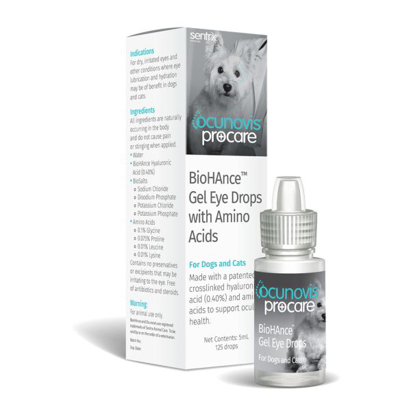 Sentrx Ocunovis Biohance ジェル アイドロップ アミノ酸入り 5mlx6本