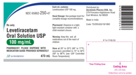 レベチラセタム 経口液 100mg/ML 473mL