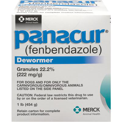 パナキュア（フェンベンダゾール）顆粒　　22.2% (222mg/G) 1Lb (454g)