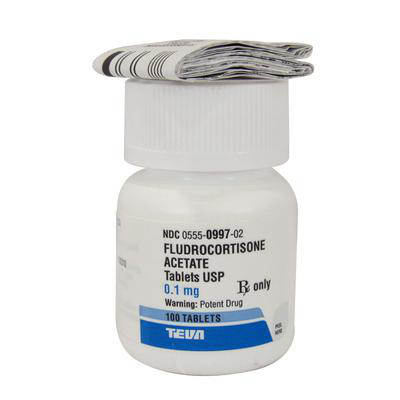 フロリネフ（フルドロコルチゾン酢酸エステル）0.1mg 100錠