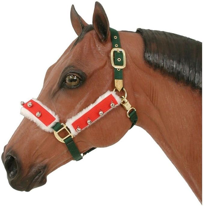 クリスマス用　ハルターブライドルセット　馬用　Holiday Horse Halter Bridle Set