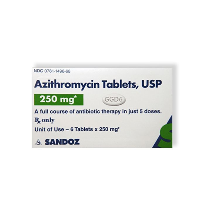 アジスロマイシン250mg 6錠 X 3パック