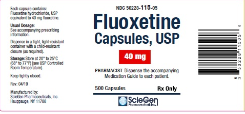 塩酸フルオキセチン 40mg　カプセル錠